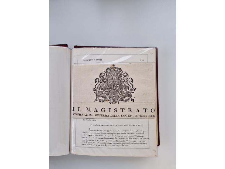 PIEMONT: 1585/1886, über 150 Briefe und Dokumente (wenige Dokumente als Kopie), ab einem sehr frühen Dokument aus 1585, einig