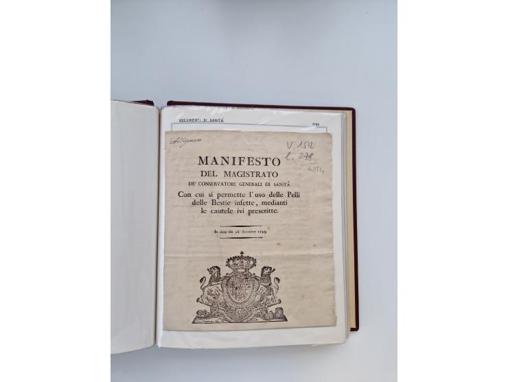 PIEMONT: 1585/1886, über 150 Briefe und Dokumente (wenige Dokumente als Kopie), ab einem sehr frühen Dokument aus 1585, einig