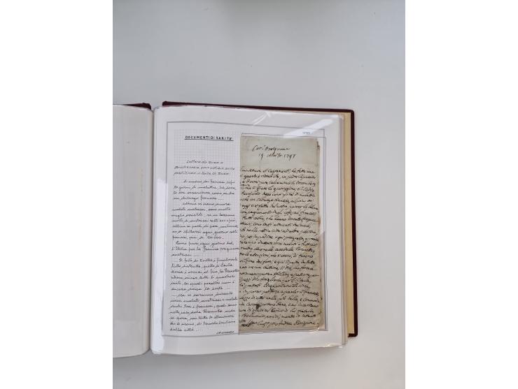 PIEMONT: 1585/1886, über 150 Briefe und Dokumente (wenige Dokumente als Kopie), ab einem sehr frühen Dokument aus 1585, einig