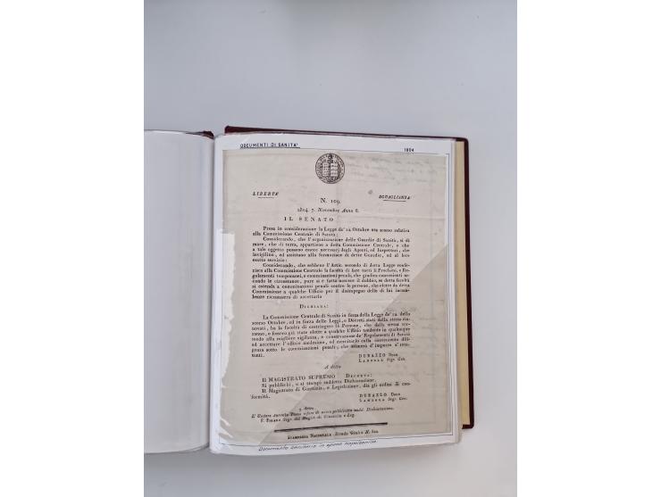 PIEMONT: 1585/1886, über 150 Briefe und Dokumente (wenige Dokumente als Kopie), ab einem sehr frühen Dokument aus 1585, einig