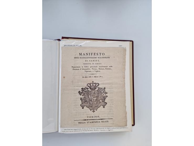 PIEMONT: 1585/1886, über 150 Briefe und Dokumente (wenige Dokumente als Kopie), ab einem sehr frühen Dokument aus 1585, einig