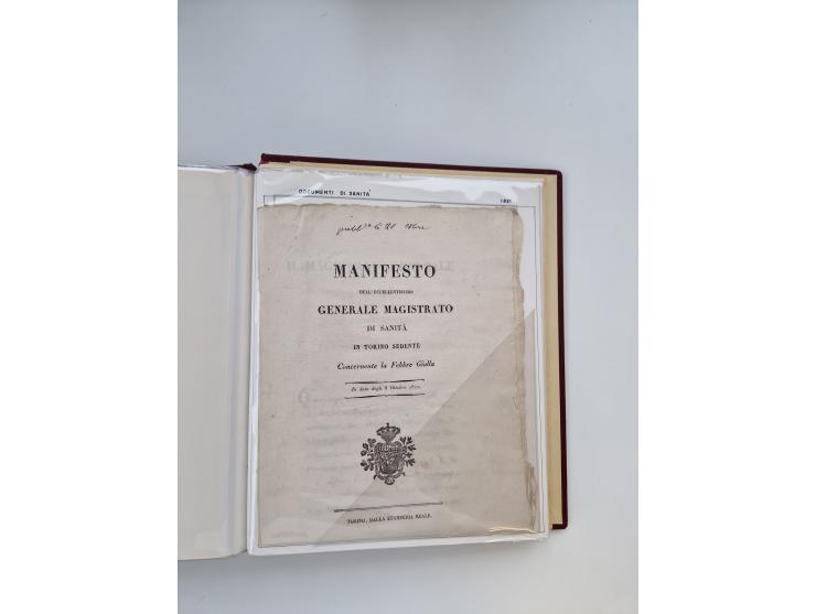 PIEMONT: 1585/1886, über 150 Briefe und Dokumente (wenige Dokumente als Kopie), ab einem sehr frühen Dokument aus 1585, einig
