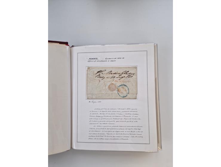 PIEMONT: 1585/1886, über 150 Briefe und Dokumente (wenige Dokumente als Kopie), ab einem sehr frühen Dokument aus 1585, einig