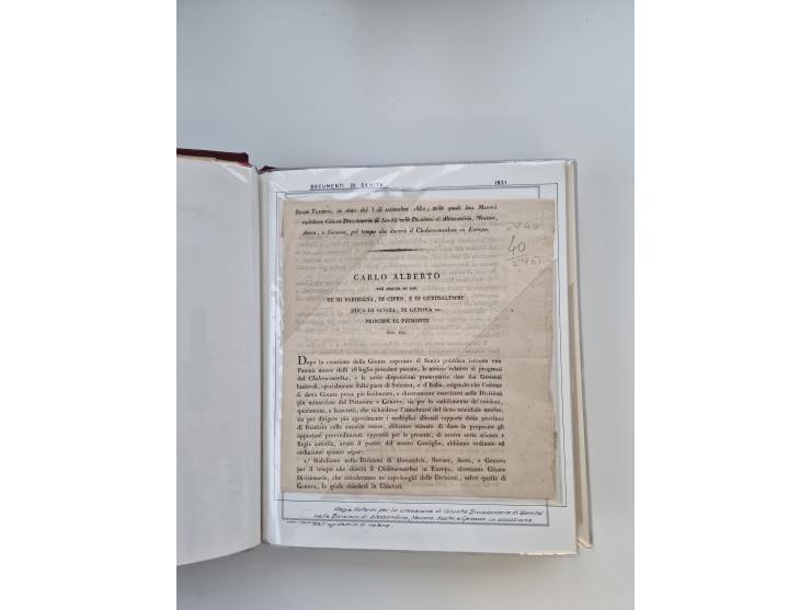 PIEMONT: 1585/1886, über 150 Briefe und Dokumente (wenige Dokumente als Kopie), ab einem sehr frühen Dokument aus 1585, einig