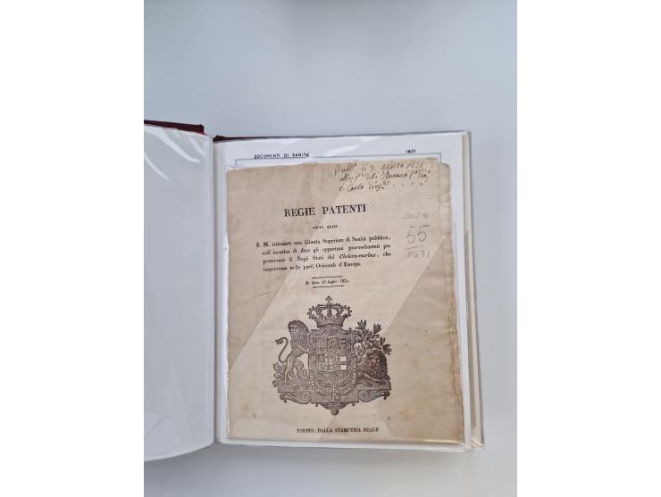 PIEMONT: 1585/1886, über 150 Briefe und Dokumente (wenige Dokumente als Kopie), ab einem sehr frühen Dokument aus 1585, einig