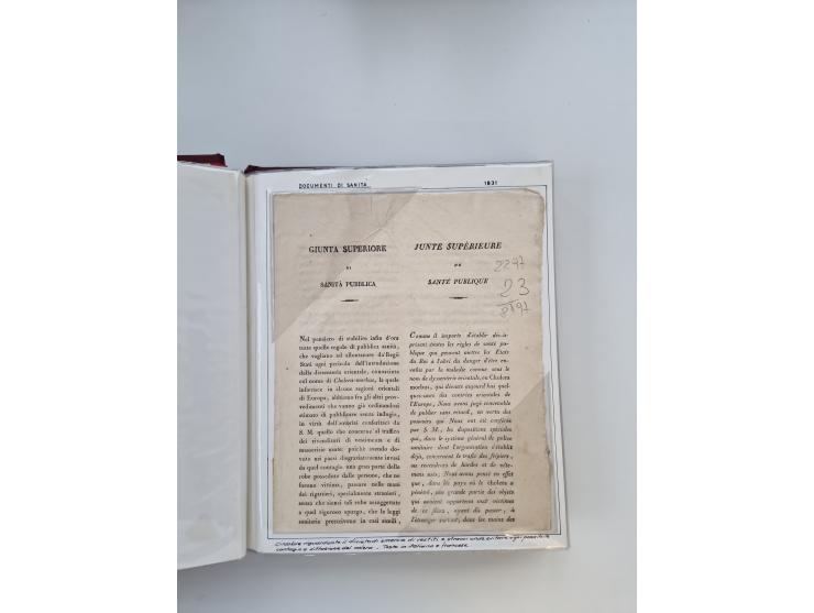 PIEMONT: 1585/1886, über 150 Briefe und Dokumente (wenige Dokumente als Kopie), ab einem sehr frühen Dokument aus 1585, einig