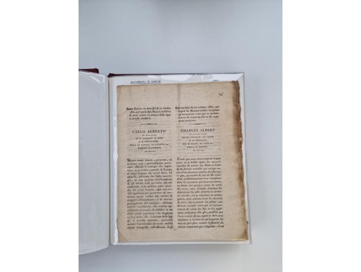 PIEMONT: 1585/1886, über 150 Briefe und Dokumente (wenige Dokumente als Kopie), ab einem sehr frühen Dokument aus 1585, einig