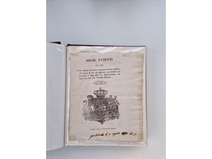 PIEMONT: 1585/1886, über 150 Briefe und Dokumente (wenige Dokumente als Kopie), ab einem sehr frühen Dokument aus 1585, einig