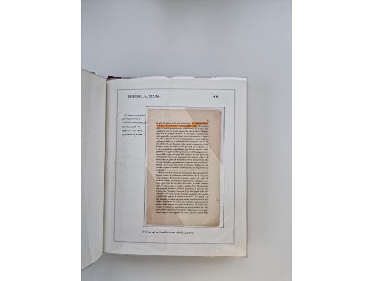PIEMONT: 1585/1886, über 150 Briefe und Dokumente (wenige Dokumente als Kopie), ab einem sehr frühen Dokument aus 1585, einig