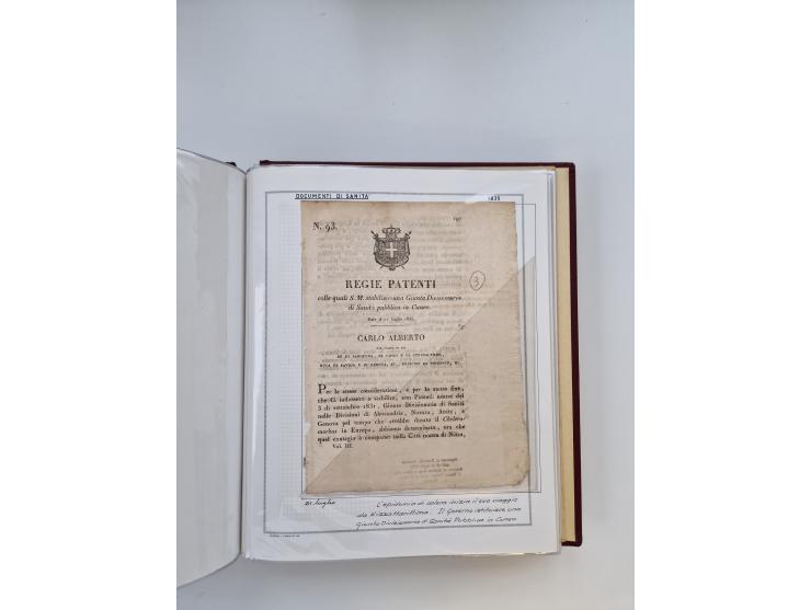 PIEMONT: 1585/1886, über 150 Briefe und Dokumente (wenige Dokumente als Kopie), ab einem sehr frühen Dokument aus 1585, einig