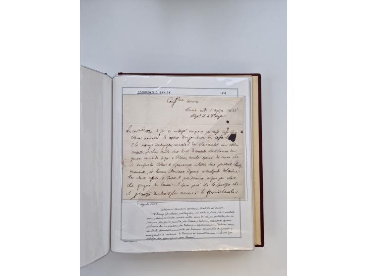 PIEMONT: 1585/1886, über 150 Briefe und Dokumente (wenige Dokumente als Kopie), ab einem sehr frühen Dokument aus 1585, einig