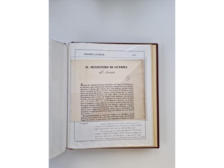 PIEMONT: 1585/1886, über 150 Briefe und Dokumente (wenige Dokumente als Kopie), ab einem sehr frühen Dokument aus 1585, einig