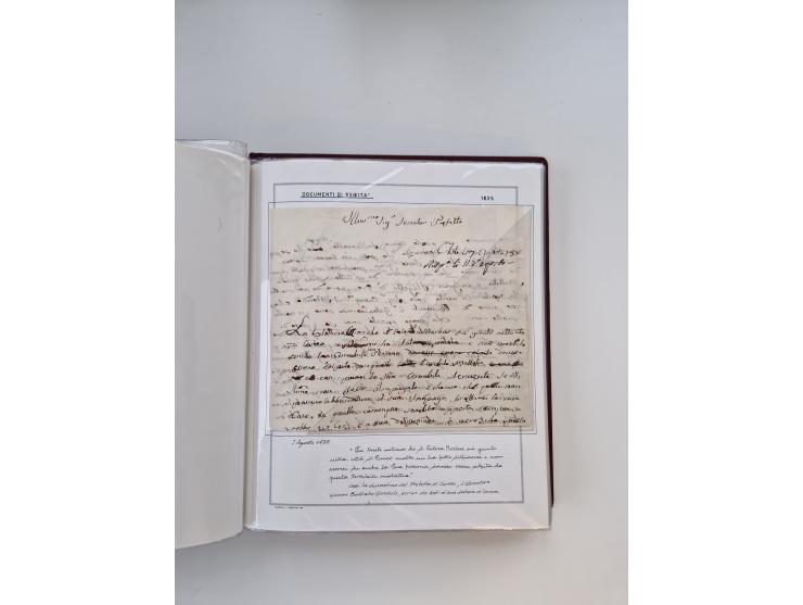 PIEMONT: 1585/1886, über 150 Briefe und Dokumente (wenige Dokumente als Kopie), ab einem sehr frühen Dokument aus 1585, einig