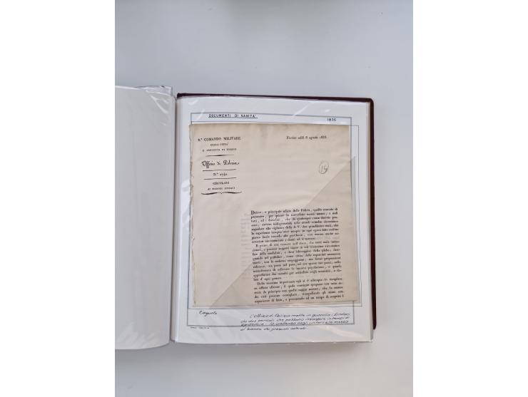 PIEMONT: 1585/1886, über 150 Briefe und Dokumente (wenige Dokumente als Kopie), ab einem sehr frühen Dokument aus 1585, einig