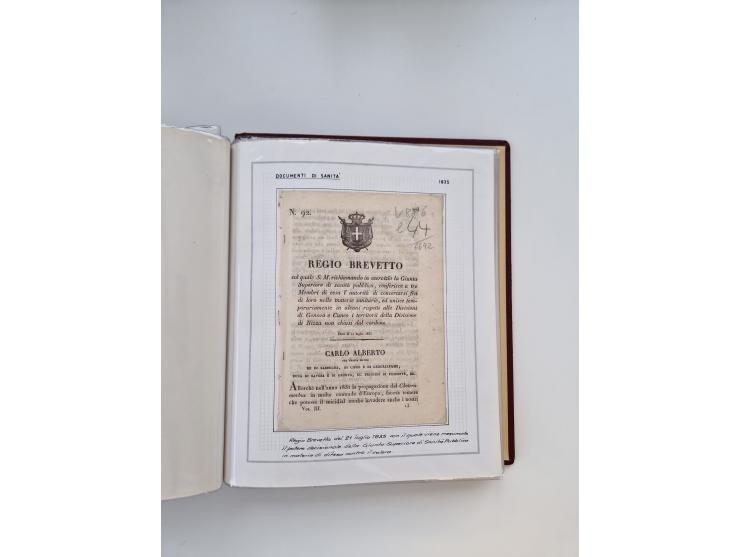PIEMONT: 1585/1886, über 150 Briefe und Dokumente (wenige Dokumente als Kopie), ab einem sehr frühen Dokument aus 1585, einig