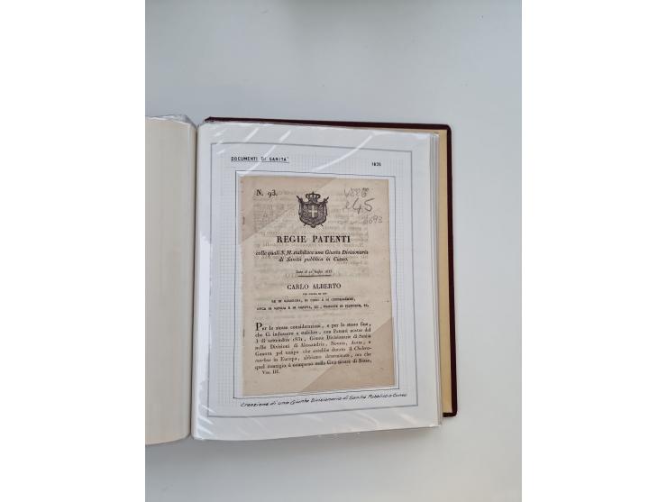 PIEMONT: 1585/1886, über 150 Briefe und Dokumente (wenige Dokumente als Kopie), ab einem sehr frühen Dokument aus 1585, einig