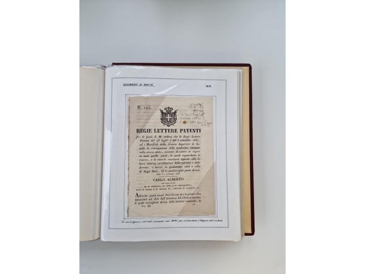 PIEMONT: 1585/1886, über 150 Briefe und Dokumente (wenige Dokumente als Kopie), ab einem sehr frühen Dokument aus 1585, einig