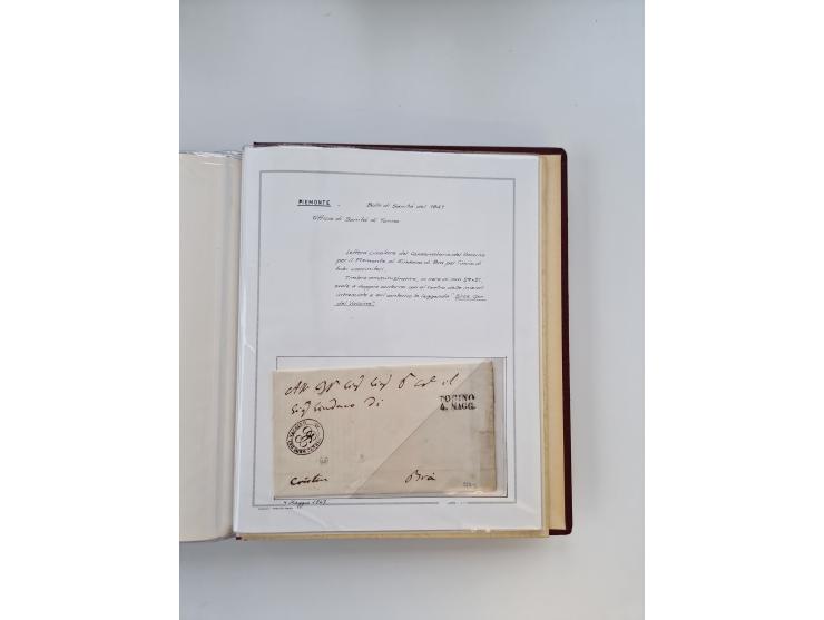PIEMONT: 1585/1886, über 150 Briefe und Dokumente (wenige Dokumente als Kopie), ab einem sehr frühen Dokument aus 1585, einig