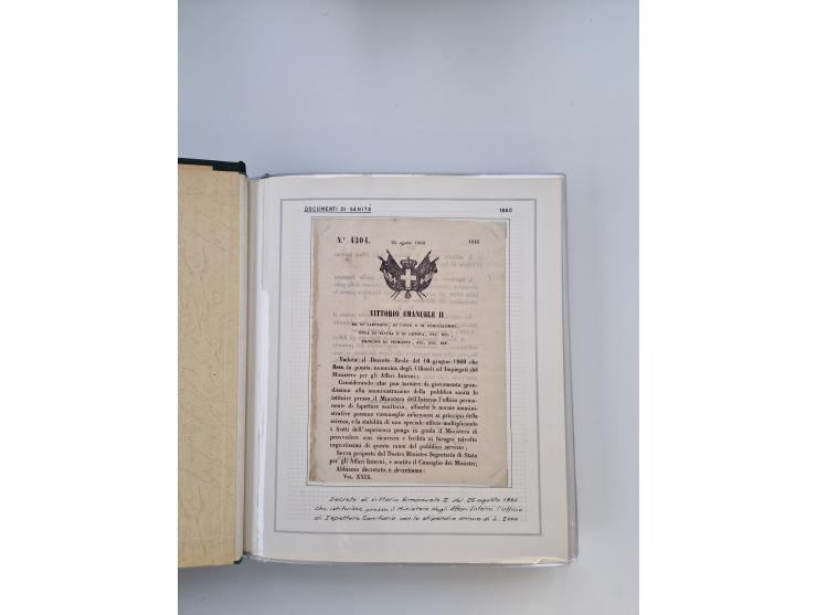 PIEMONT: 1585/1886, über 150 Briefe und Dokumente (wenige Dokumente als Kopie), ab einem sehr frühen Dokument aus 1585, einig