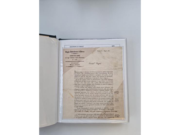 PIEMONT: 1585/1886, über 150 Briefe und Dokumente (wenige Dokumente als Kopie), ab einem sehr frühen Dokument aus 1585, einig