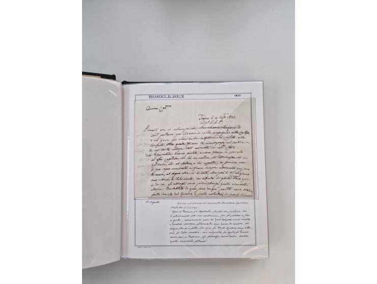 PIEMONT: 1585/1886, über 150 Briefe und Dokumente (wenige Dokumente als Kopie), ab einem sehr frühen Dokument aus 1585, einig