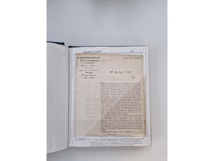 PIEMONT: 1585/1886, über 150 Briefe und Dokumente (wenige Dokumente als Kopie), ab einem sehr frühen Dokument aus 1585, einig