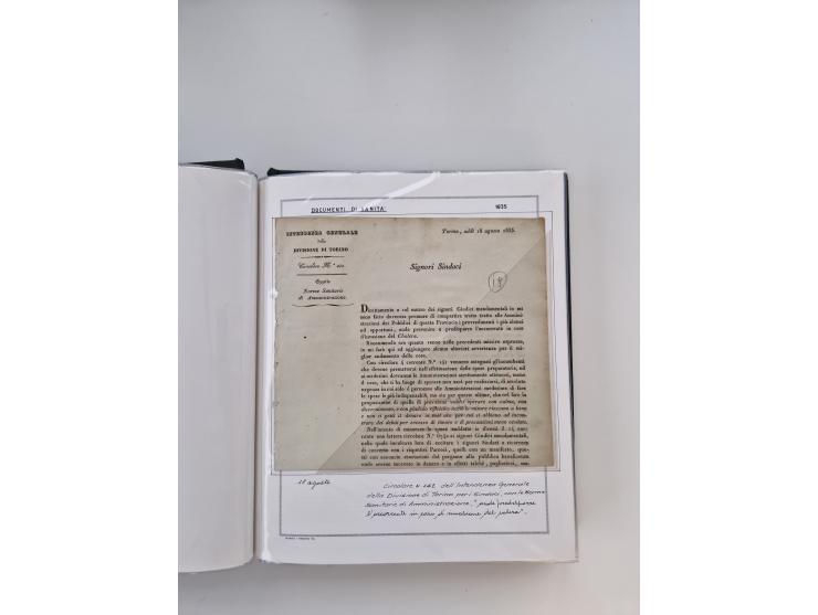 PIEMONT: 1585/1886, über 150 Briefe und Dokumente (wenige Dokumente als Kopie), ab einem sehr frühen Dokument aus 1585, einig