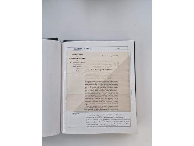 PIEMONT: 1585/1886, über 150 Briefe und Dokumente (wenige Dokumente als Kopie), ab einem sehr frühen Dokument aus 1585, einig