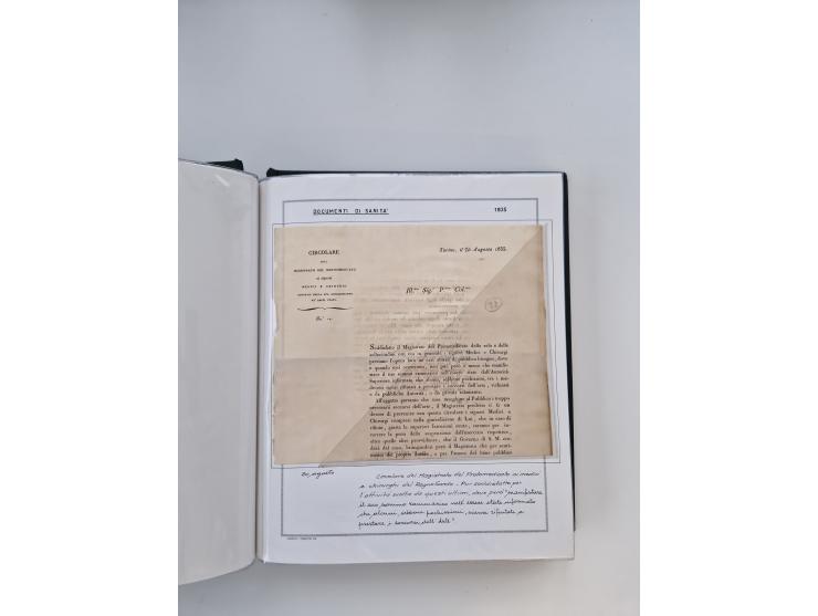 PIEMONT: 1585/1886, über 150 Briefe und Dokumente (wenige Dokumente als Kopie), ab einem sehr frühen Dokument aus 1585, einig