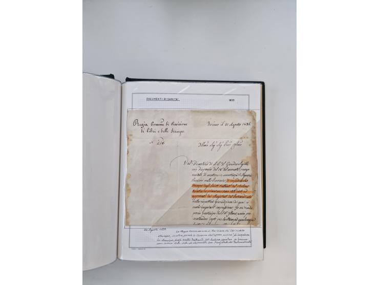 PIEMONT: 1585/1886, über 150 Briefe und Dokumente (wenige Dokumente als Kopie), ab einem sehr frühen Dokument aus 1585, einig