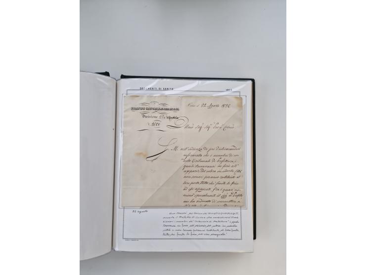 PIEMONT: 1585/1886, über 150 Briefe und Dokumente (wenige Dokumente als Kopie), ab einem sehr frühen Dokument aus 1585, einig