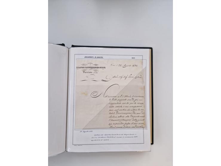 PIEMONT: 1585/1886, über 150 Briefe und Dokumente (wenige Dokumente als Kopie), ab einem sehr frühen Dokument aus 1585, einig