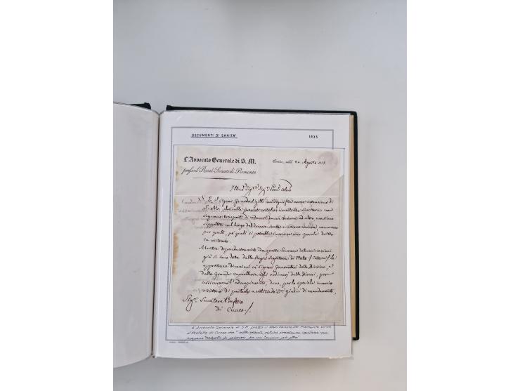 PIEMONT: 1585/1886, über 150 Briefe und Dokumente (wenige Dokumente als Kopie), ab einem sehr frühen Dokument aus 1585, einig