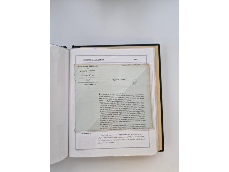 PIEMONT: 1585/1886, über 150 Briefe und Dokumente (wenige Dokumente als Kopie), ab einem sehr frühen Dokument aus 1585, einig