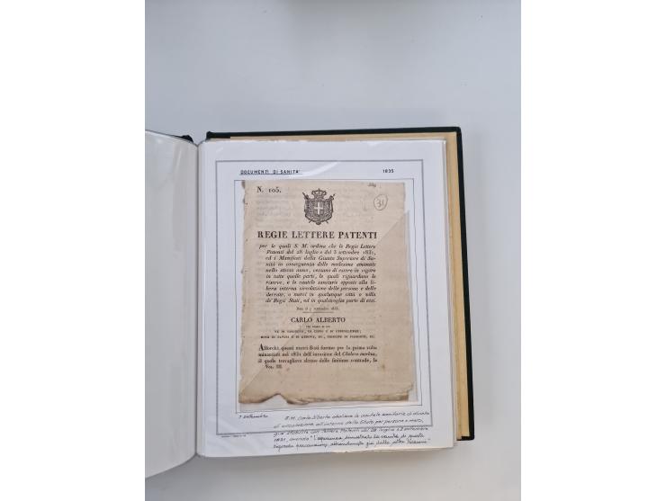 PIEMONT: 1585/1886, über 150 Briefe und Dokumente (wenige Dokumente als Kopie), ab einem sehr frühen Dokument aus 1585, einig