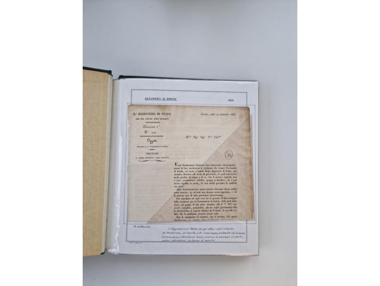 PIEMONT: 1585/1886, über 150 Briefe und Dokumente (wenige Dokumente als Kopie), ab einem sehr frühen Dokument aus 1585, einig