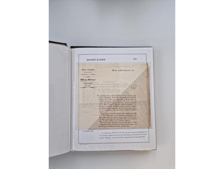 PIEMONT: 1585/1886, über 150 Briefe und Dokumente (wenige Dokumente als Kopie), ab einem sehr frühen Dokument aus 1585, einig