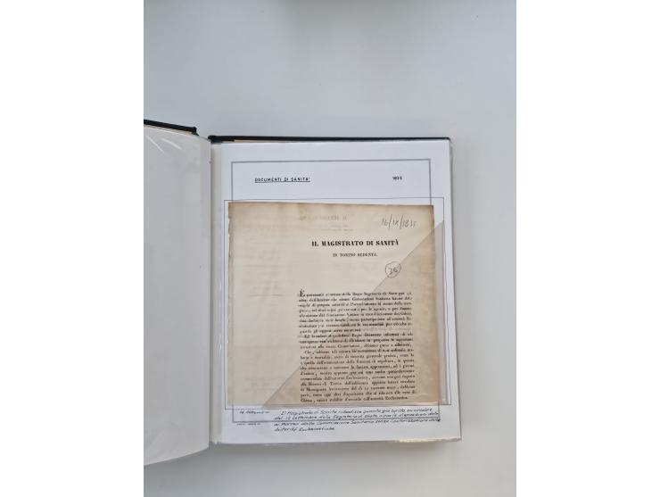 PIEMONT: 1585/1886, über 150 Briefe und Dokumente (wenige Dokumente als Kopie), ab einem sehr frühen Dokument aus 1585, einig