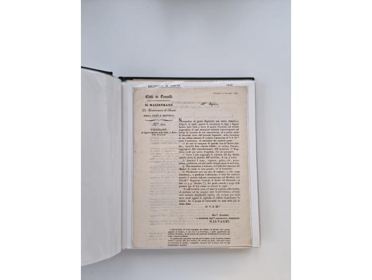PIEMONT: 1585/1886, über 150 Briefe und Dokumente (wenige Dokumente als Kopie), ab einem sehr frühen Dokument aus 1585, einig