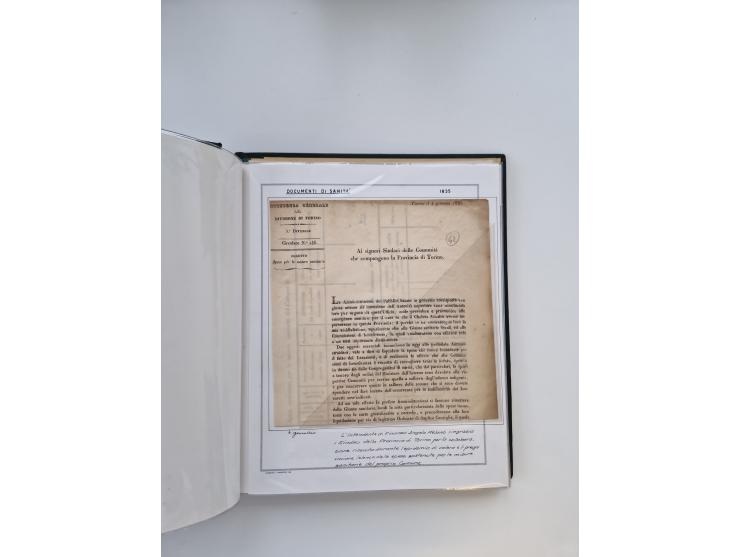 PIEMONT: 1585/1886, über 150 Briefe und Dokumente (wenige Dokumente als Kopie), ab einem sehr frühen Dokument aus 1585, einig