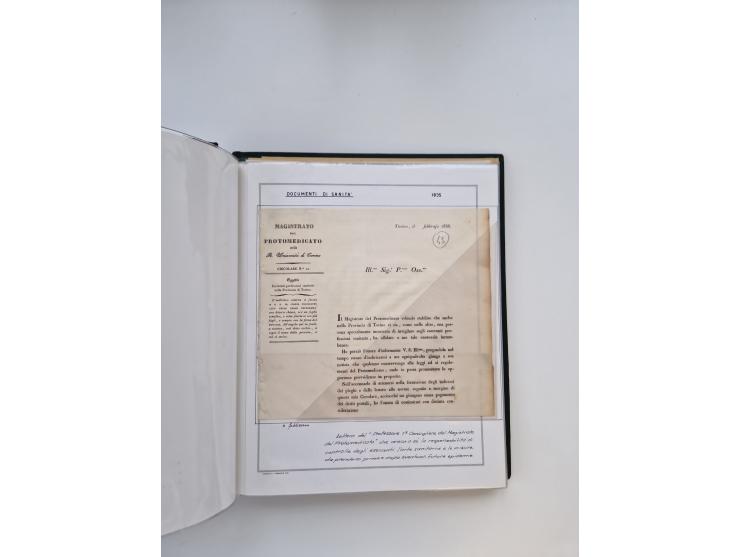 PIEMONT: 1585/1886, über 150 Briefe und Dokumente (wenige Dokumente als Kopie), ab einem sehr frühen Dokument aus 1585, einig