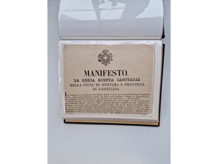 PIEMONT: 1585/1886, über 150 Briefe und Dokumente (wenige Dokumente als Kopie), ab einem sehr frühen Dokument aus 1585, einig