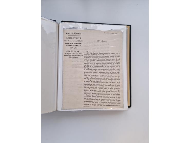 PIEMONT: 1585/1886, über 150 Briefe und Dokumente (wenige Dokumente als Kopie), ab einem sehr frühen Dokument aus 1585, einig