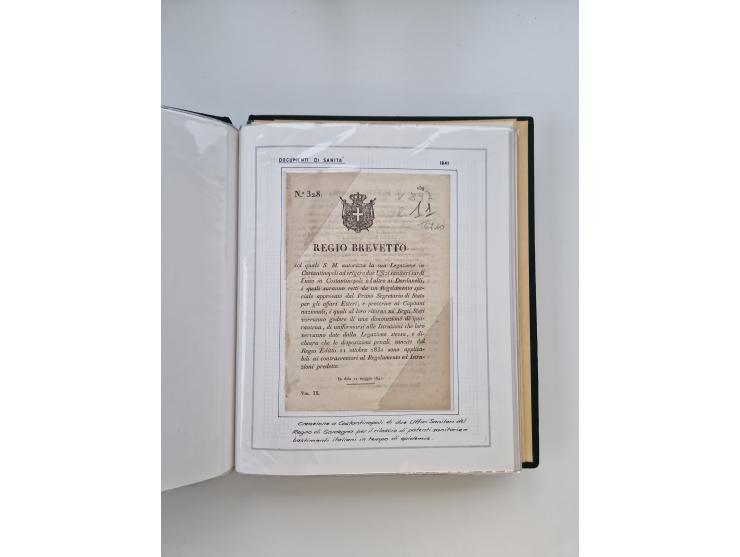 PIEMONT: 1585/1886, über 150 Briefe und Dokumente (wenige Dokumente als Kopie), ab einem sehr frühen Dokument aus 1585, einig