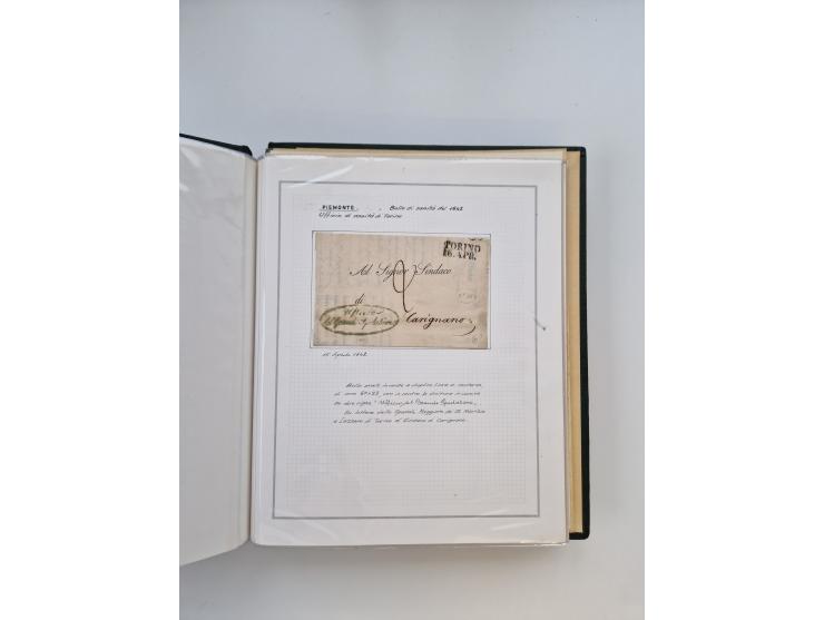 PIEMONT: 1585/1886, über 150 Briefe und Dokumente (wenige Dokumente als Kopie), ab einem sehr frühen Dokument aus 1585, einig