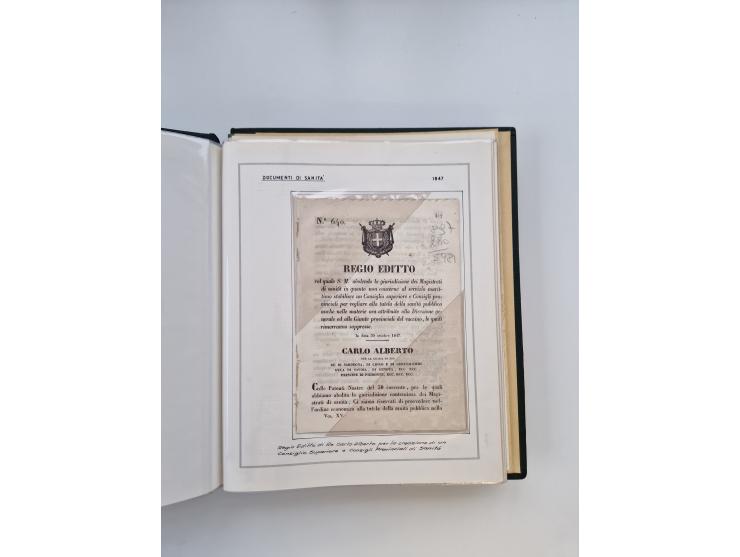 PIEMONT: 1585/1886, über 150 Briefe und Dokumente (wenige Dokumente als Kopie), ab einem sehr frühen Dokument aus 1585, einig