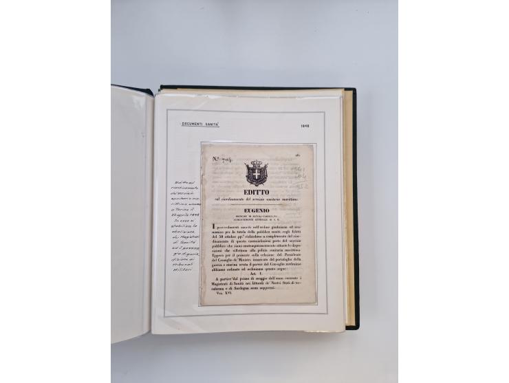PIEMONT: 1585/1886, über 150 Briefe und Dokumente (wenige Dokumente als Kopie), ab einem sehr frühen Dokument aus 1585, einig