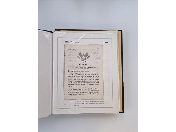 PIEMONT: 1585/1886, über 150 Briefe und Dokumente (wenige Dokumente als Kopie), ab einem sehr frühen Dokument aus 1585, einig