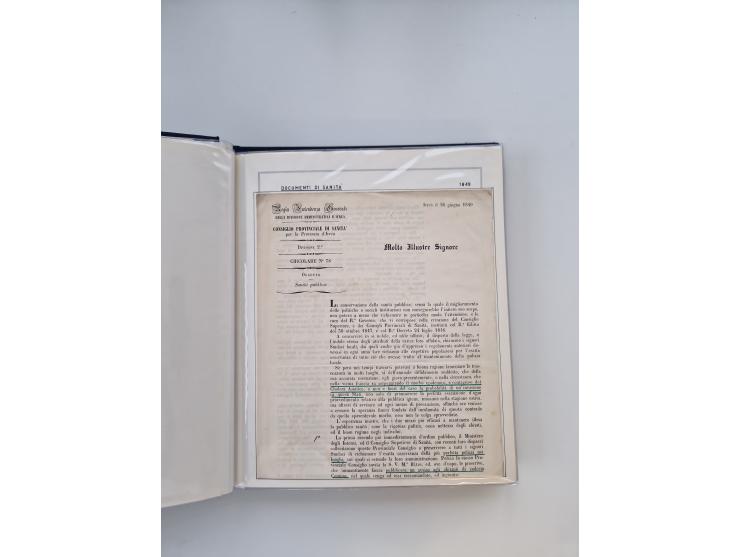PIEMONT: 1585/1886, über 150 Briefe und Dokumente (wenige Dokumente als Kopie), ab einem sehr frühen Dokument aus 1585, einig