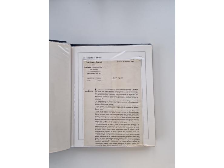 PIEMONT: 1585/1886, über 150 Briefe und Dokumente (wenige Dokumente als Kopie), ab einem sehr frühen Dokument aus 1585, einig